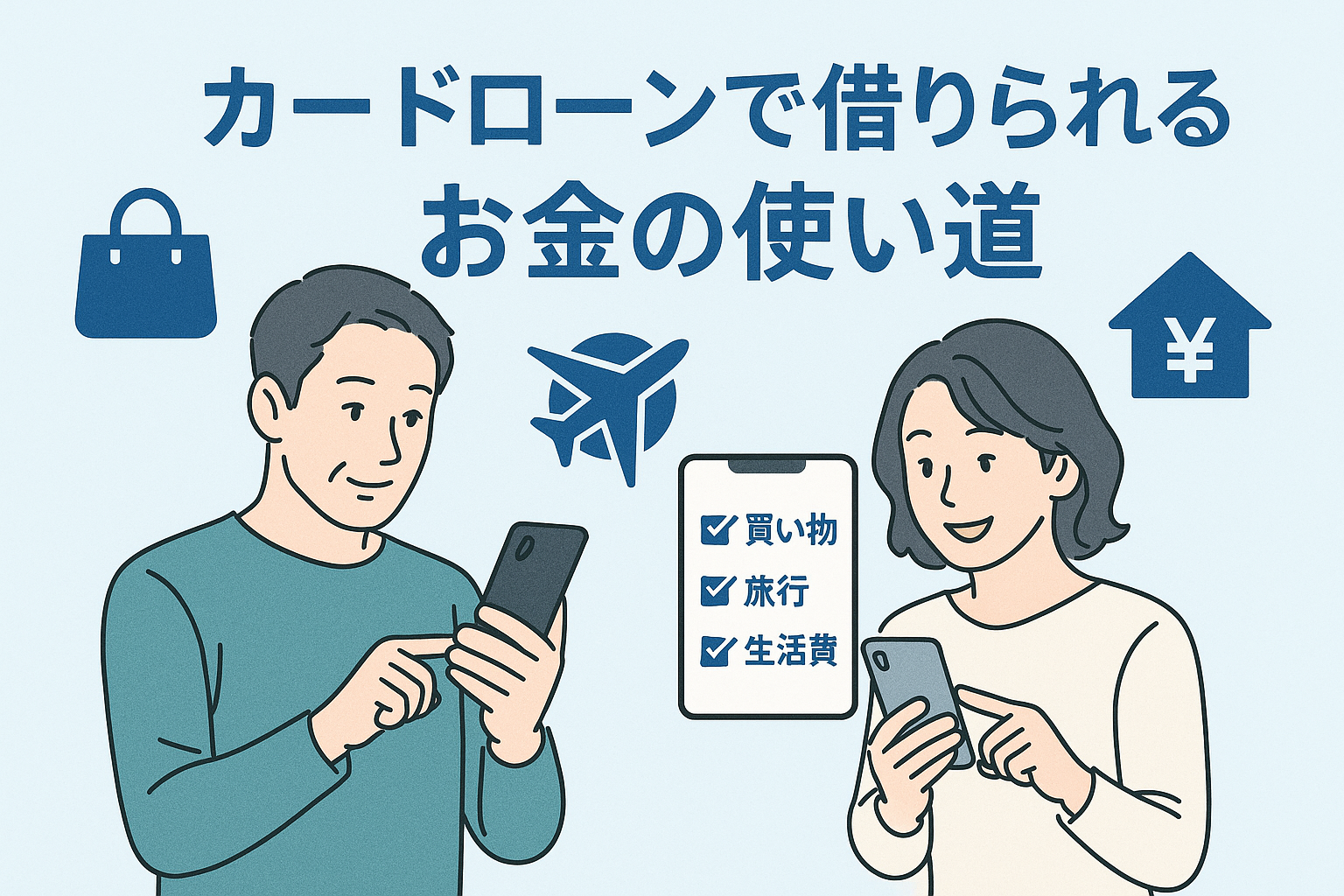 カードローンで借りられるお金の使い道