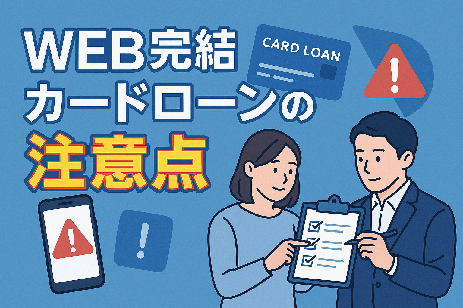 WEB完結カードローンの注意点